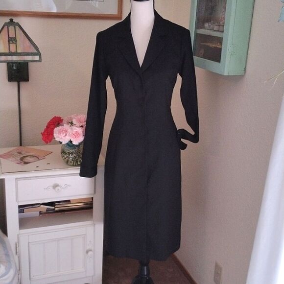 Vintage Obey Crepe Coat Dress - Picture 1 of 10
